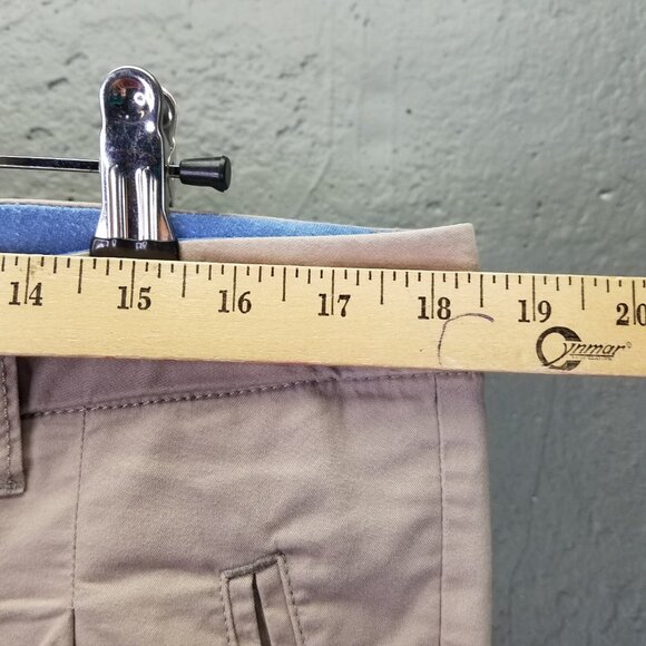 Puma Chino Pants Men's L Beige Pleated Flip Cuff Casual Trouser Stretch Cotton - Picture 14 of 16